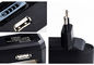 Τυποποιημένος της ΕΕ βουλωμάτων USB φορτιστής μπαταριών λίθιου ιονικός, ο ιονικός Μαύρος φορτιστών λι Usb μικροϋπολογιστών προμηθευτής